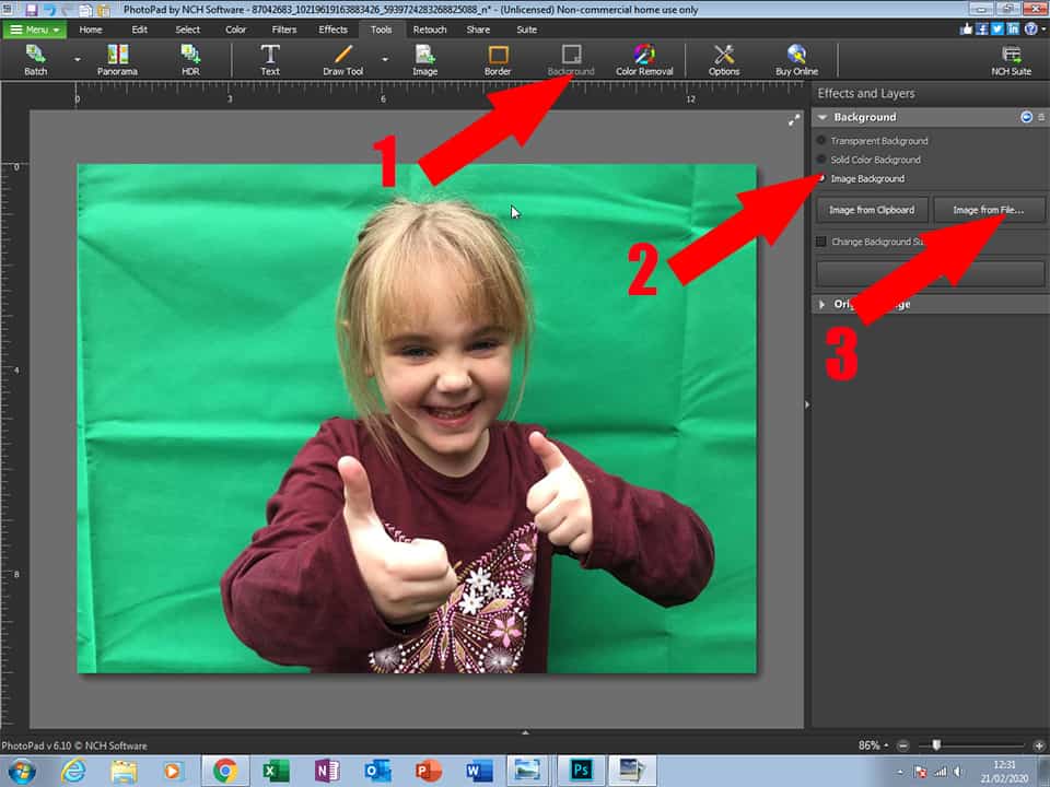 How to Edit Family Photos with Digital Background