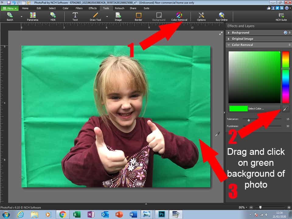 Edit Background in Family Photos