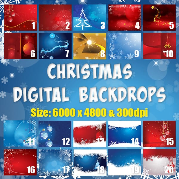 Christmas Digital Backgrounds