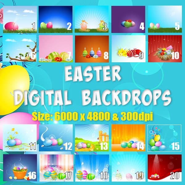 Easter Digital Backdrops