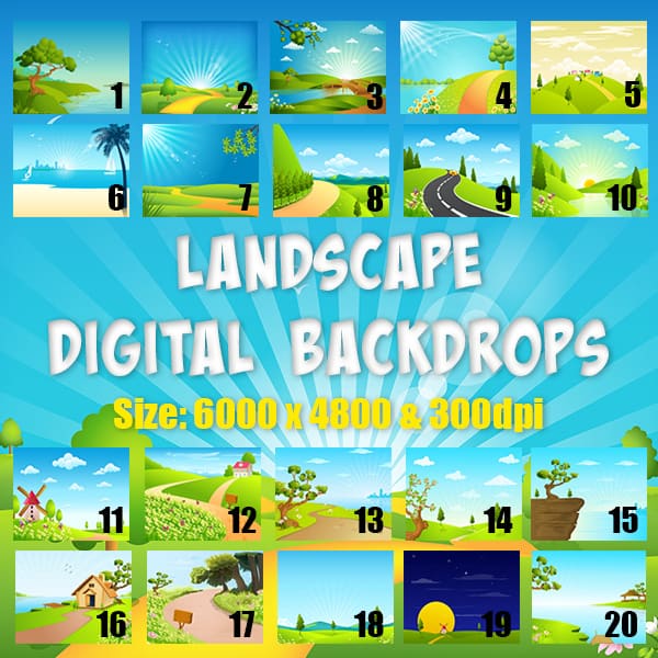 Landscape Digital Background