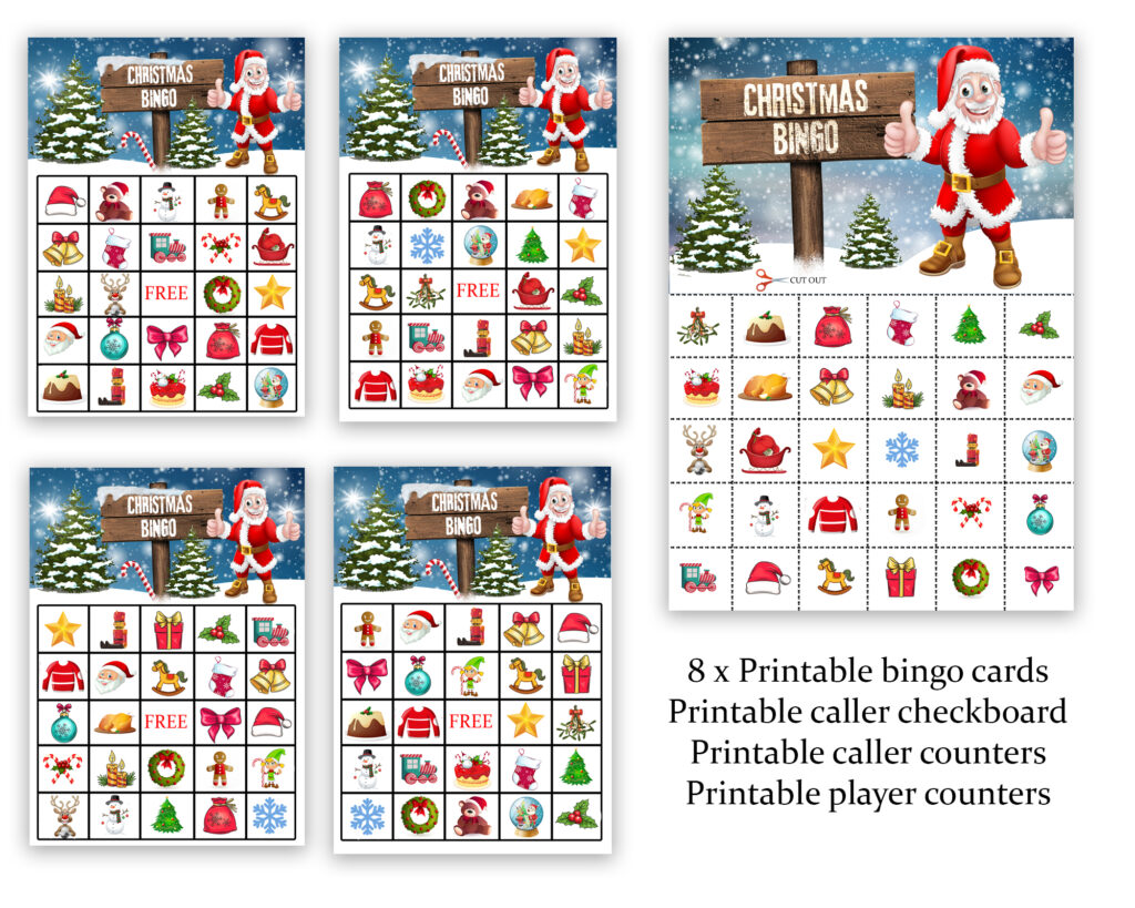 Christmas Bingo Printable Games