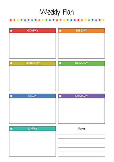 printable weekly planner