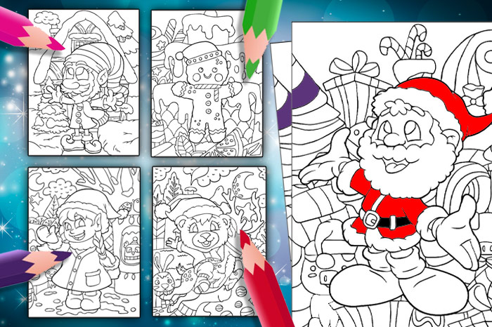 Free Printable Christmas Colouring Pages 1