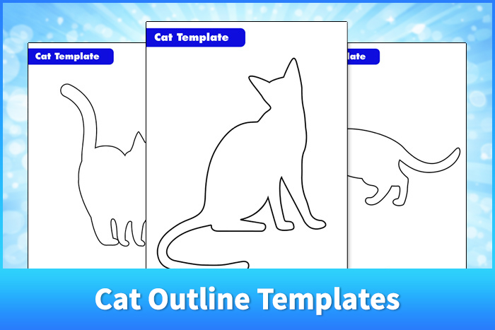 Cat Outline Templates