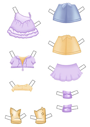 cut out clothes for paper dolls