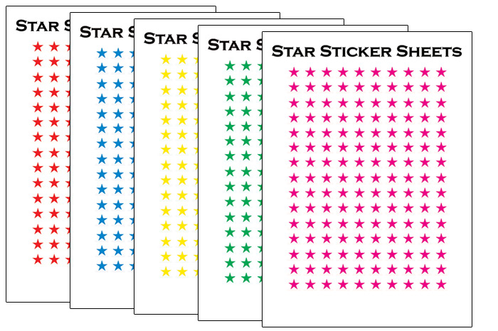 printable reward chart stars