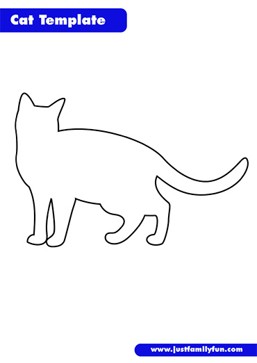 cat outline template