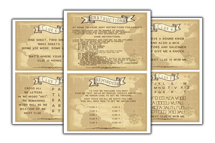 Pirate Scavenger Hunt Clues And Riddles | Just Family Fun