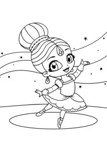 free printable chibi dolls colouring pages for kids