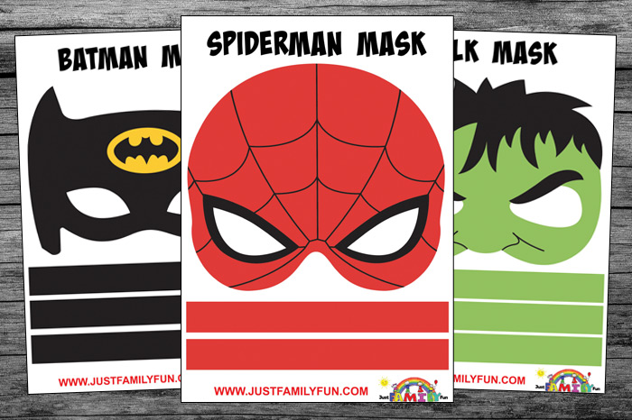 printable superhero mask