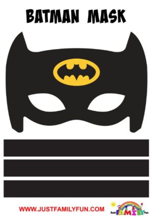 10 Free Printable Superhero Mask Templates | Just Family Fun