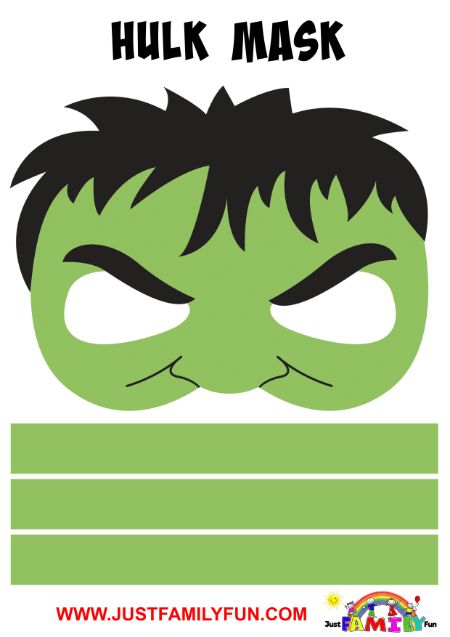 hulk mask printable template