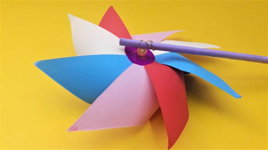 How To Make A Paper Pinwheel Tutorial | Just Family Fun