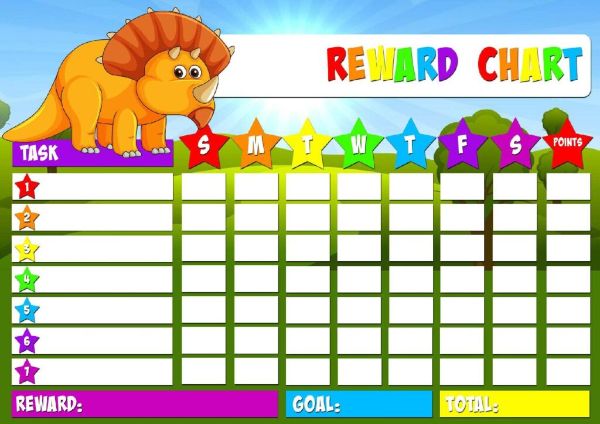 free printable reward charts template just family fun