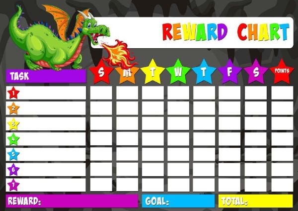 free printable reward charts template just family fun