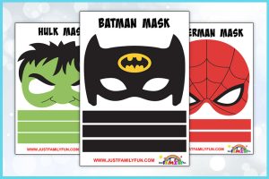 printable superhero mask
