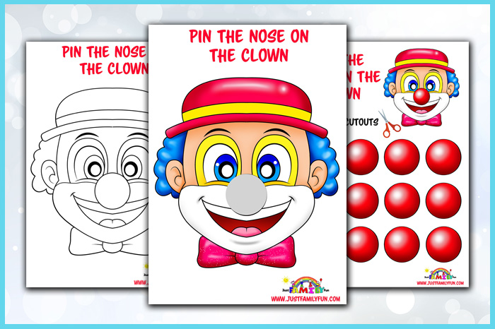 pin the nose on the clown
