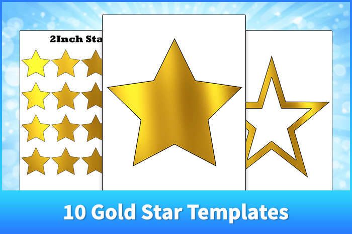 Gold Stars Templates