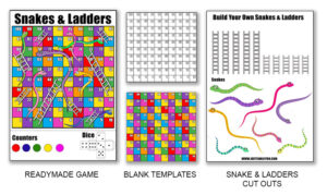 Printable Snakes And Ladders Game For Kids | Just Family Fun