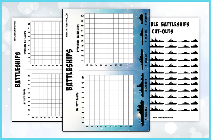 battleship game printable