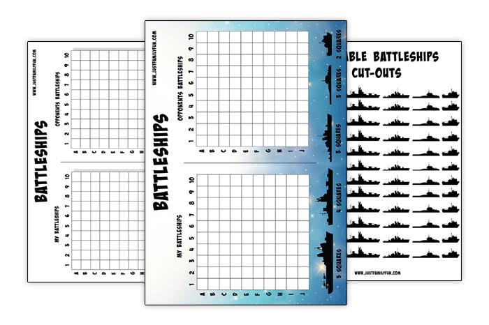 Printable Battleship Template