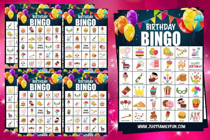 Free Birthday Bingo Printable Cards