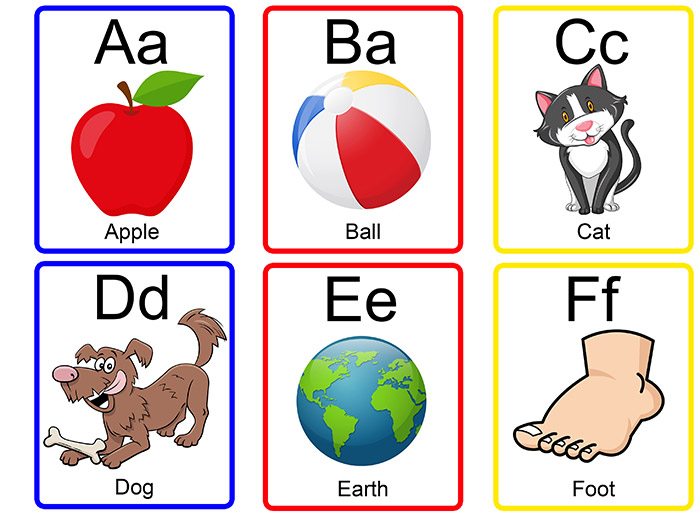 Alphabet Flash Cards Coloring Pages