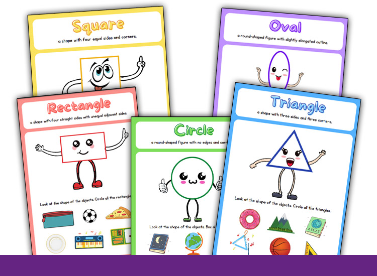 shape tracing worksheets learn shapes