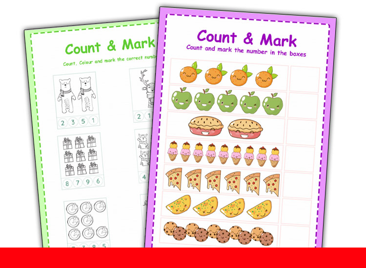 count and marking worksheets