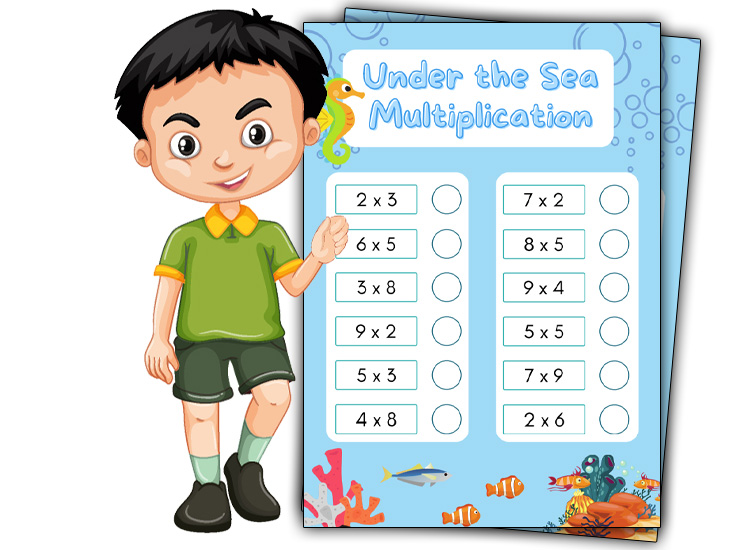 under the sea Multiplication 