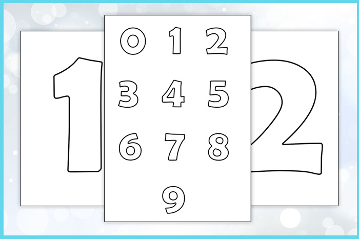 Printable Bubble Numbers