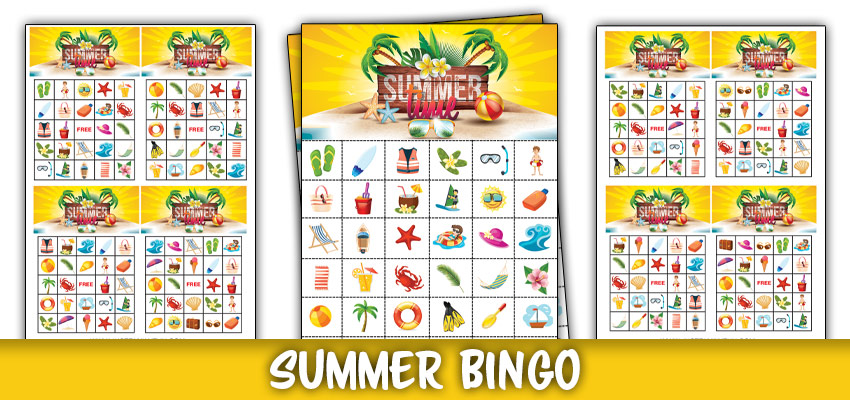 summer bingo cards