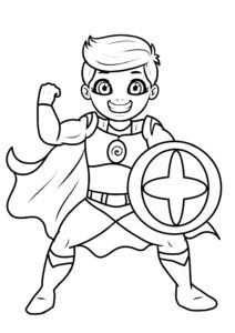 free printable superhero colouring pages for kids online