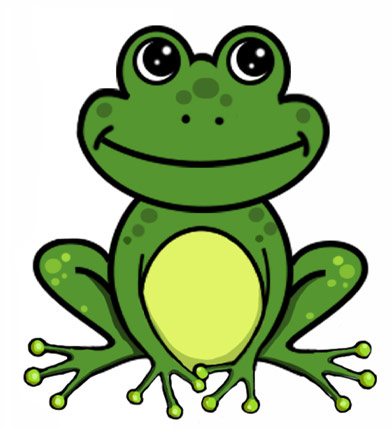 how to draw a frog easy