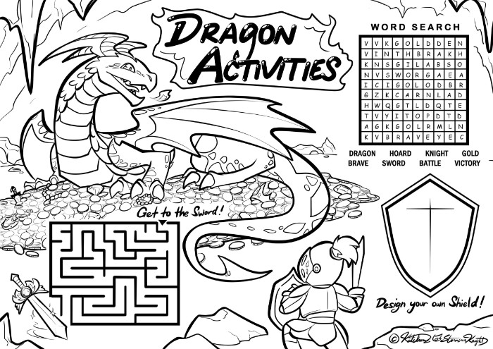 Dragon Printable Activity Sheets