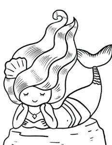 free colouring pages of mermaids