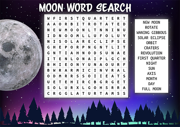 Moon Wordsearch
