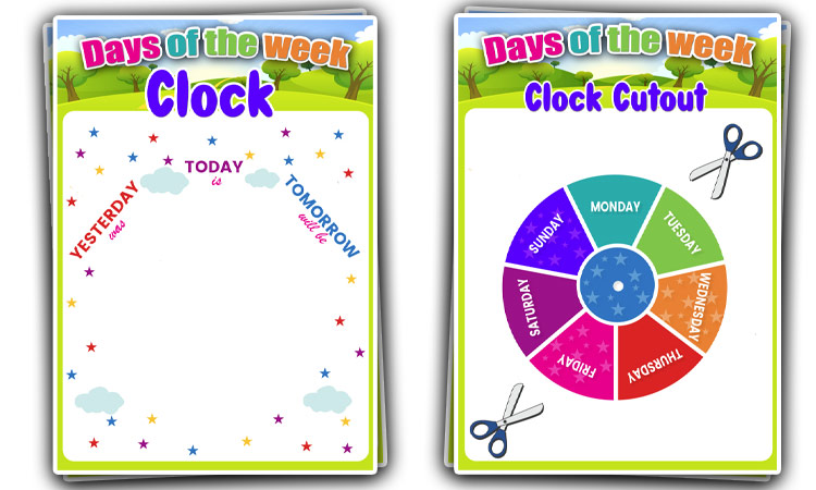 Days Of The Week Coloring Pages