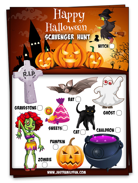 halloween scavenger hunt for kids