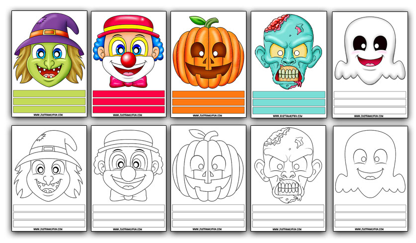 halloween paper mask printable