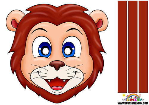 Printable Lion Face Mask Templates