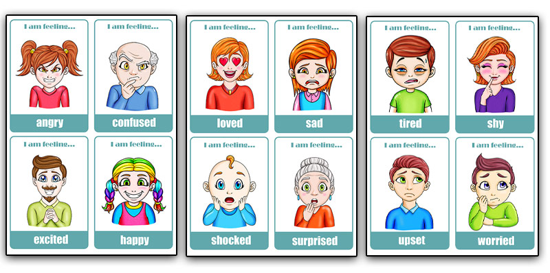 free printble Emotion Cards