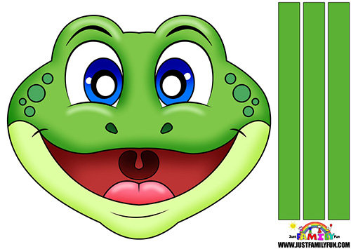 Printable Frog Mask Templates