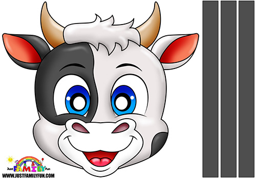 Free Printable Cow Mask Templates