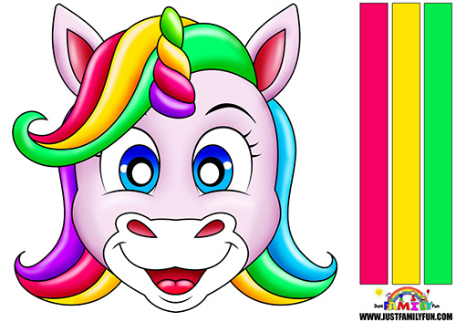 Unicorn Mask Templates