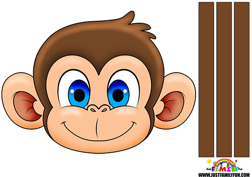 Printable Monkey Mask Templates