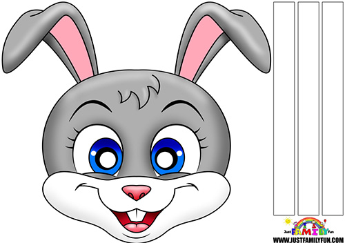 Free Printable Rabbit Face Mask Templates