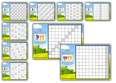 Skip Counting 100 Charts