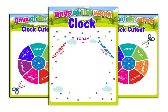 Days of the Week Clock Activity